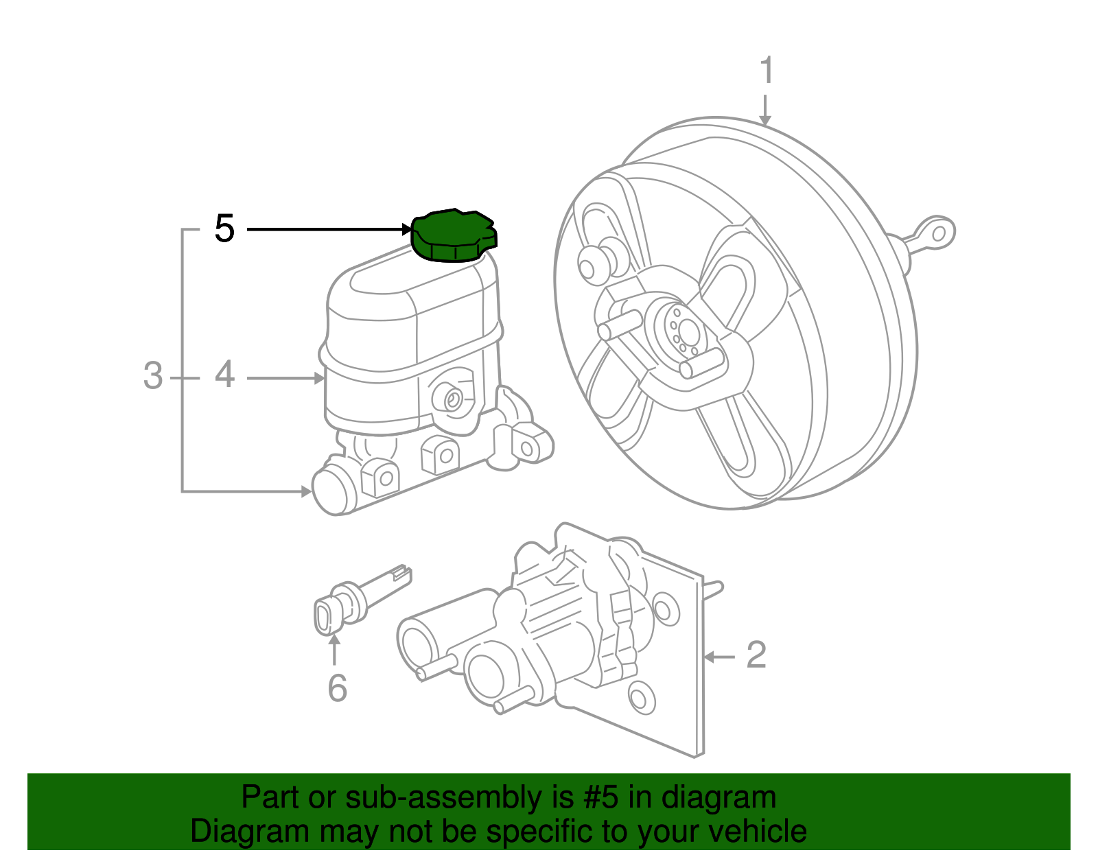 Brake Master Cylinder Reservoir Cap - GM (19209253)