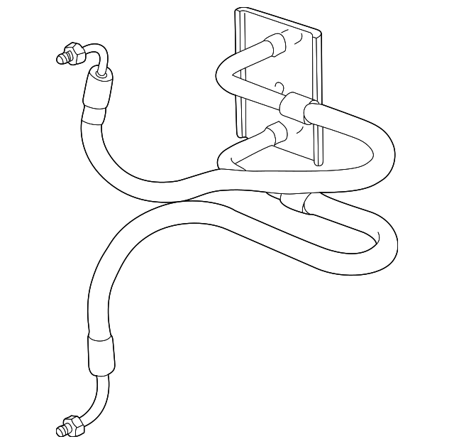 20002005 Saturn Automatic Transmission Fluid Cooler Inlet and Outlet Line 90578229