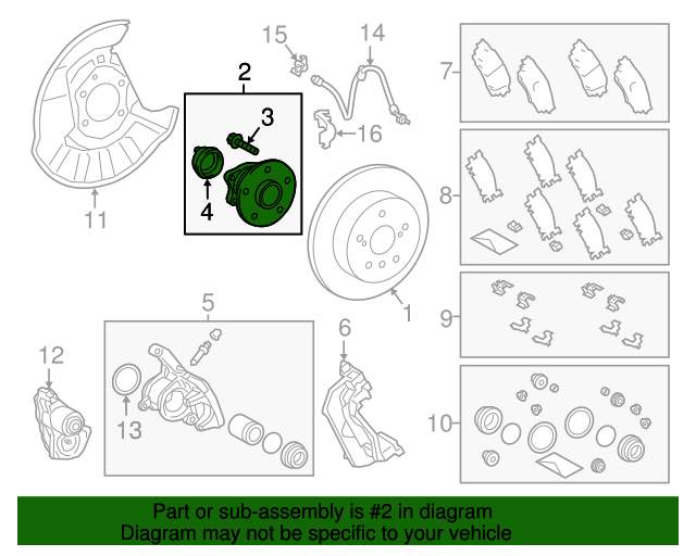 20182024 Toyota Hub Assembly 4245006090 Toyota Parts Center