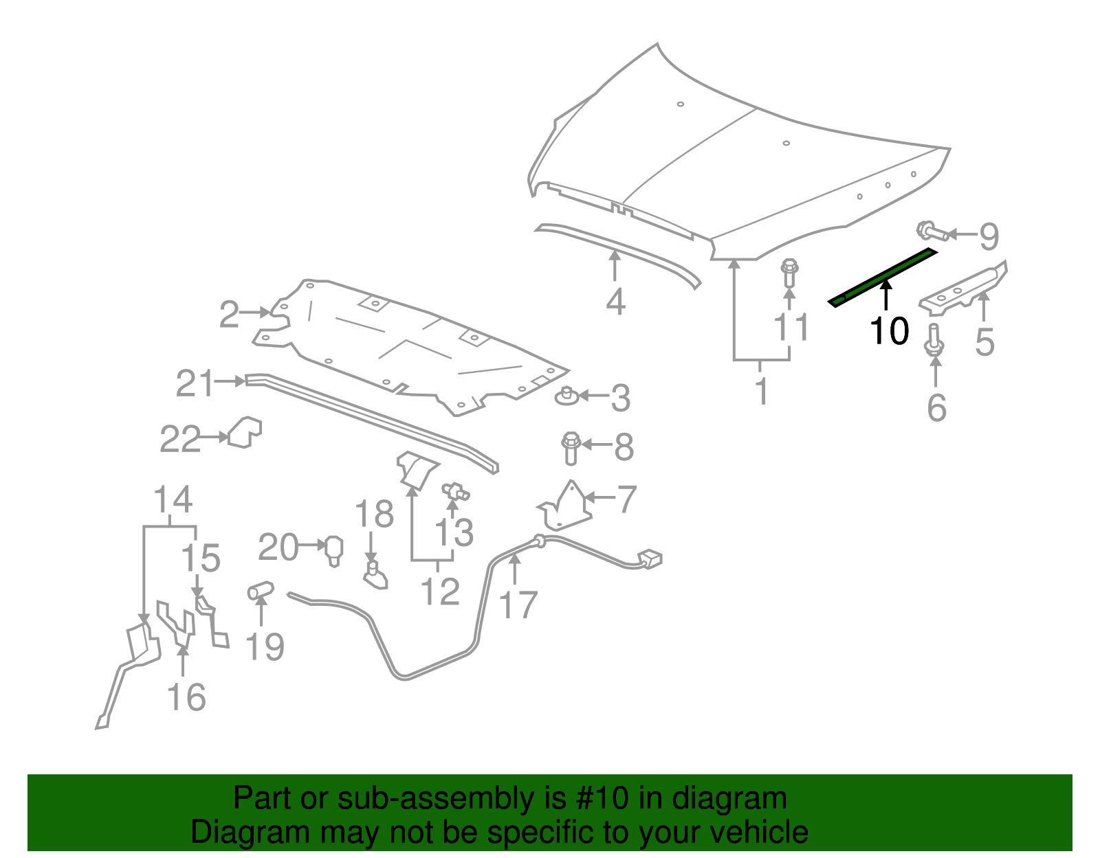 Hood Strut (25796763)