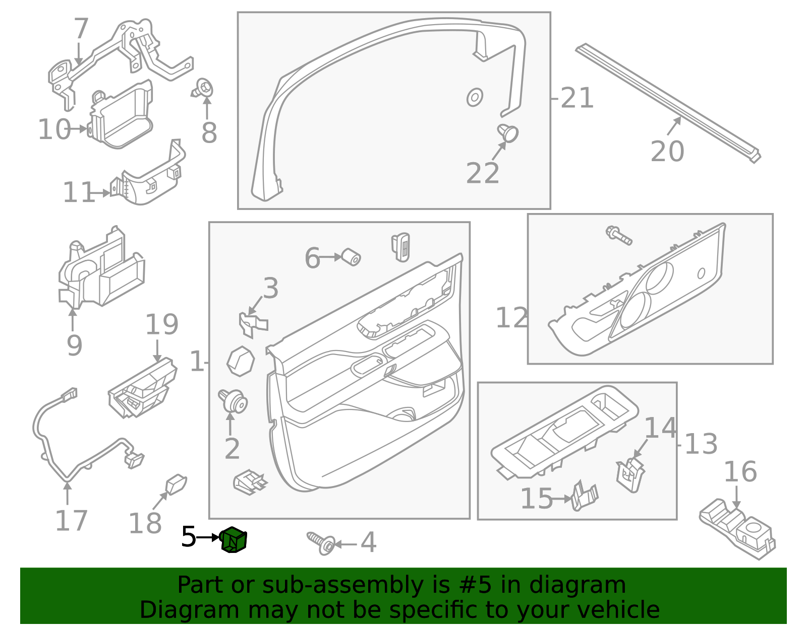 Door Trim Panel Nut - Ford (GD9Z-54237A02-A)
