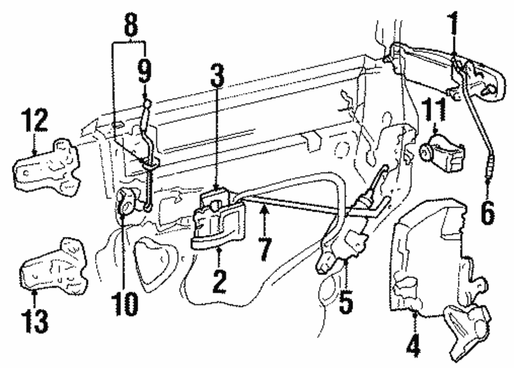 Handle, Outside - Ford (YW1Z-5426604-AA)