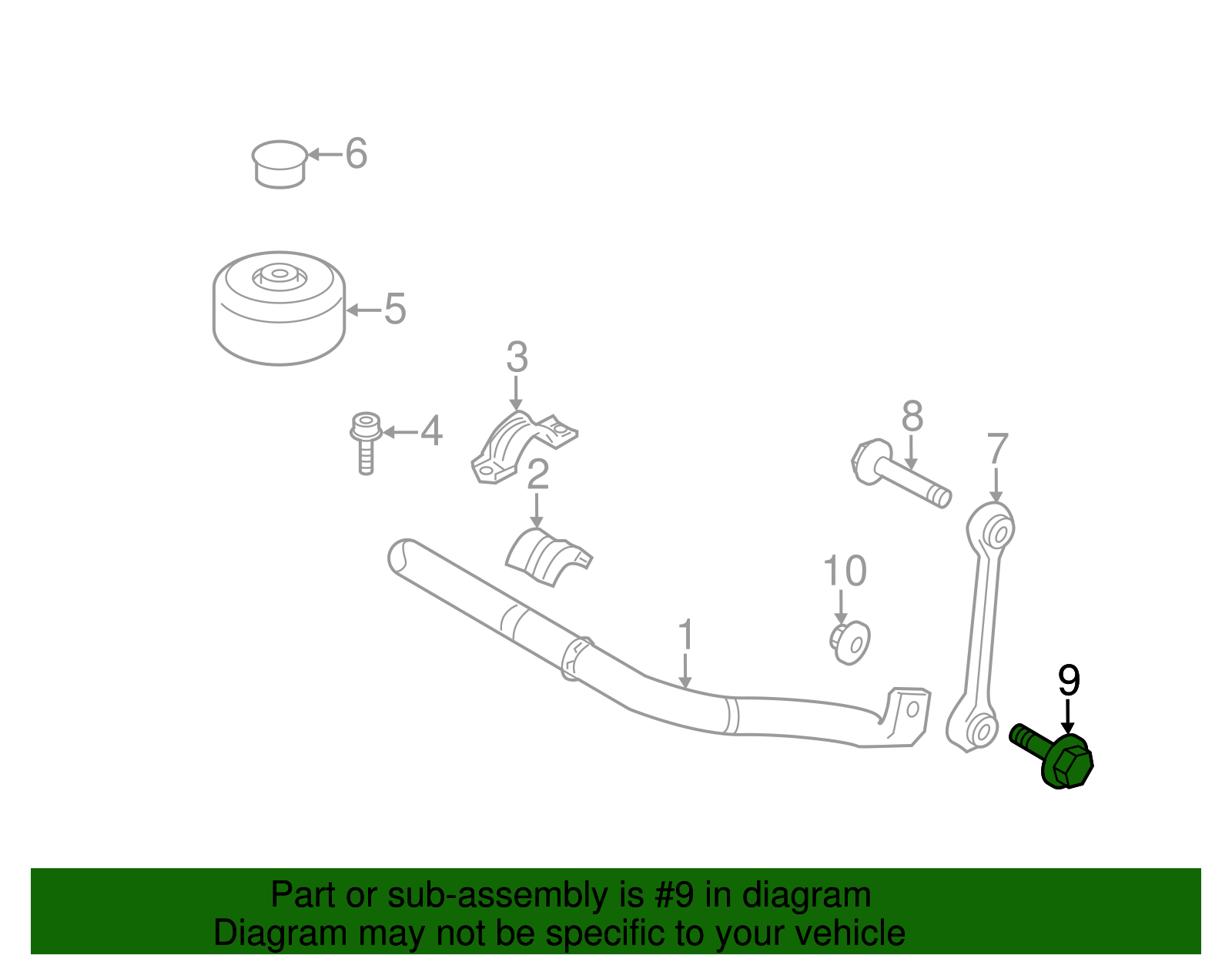 Stabilizer Link Lower Bolt - Volkswagen (N-105-668-03)