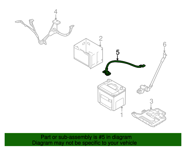 918512K231 Battery Cable 2012 2013 Kia Soul World Kia