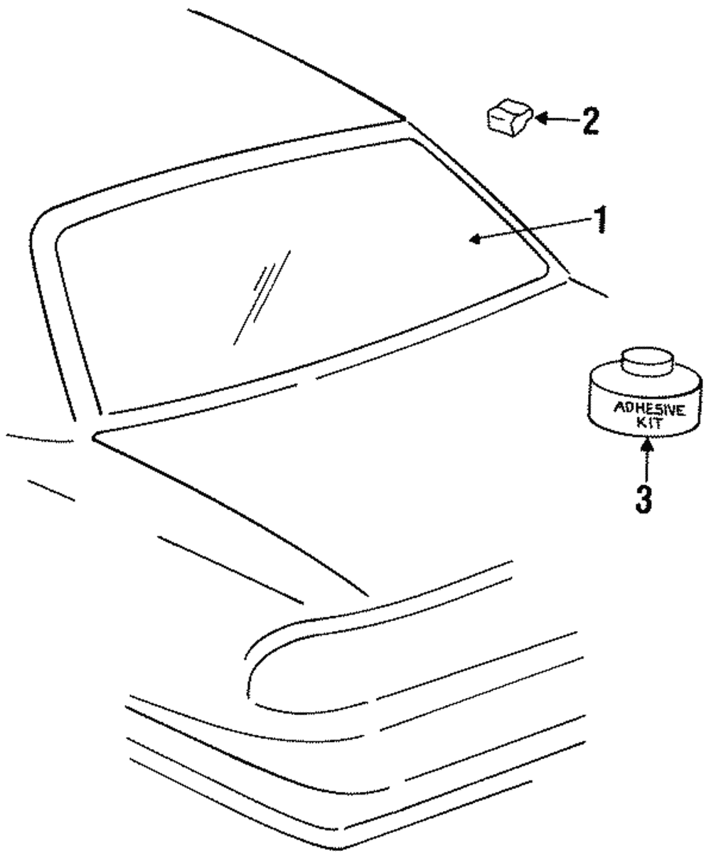 Back Glass - GM (25655551)