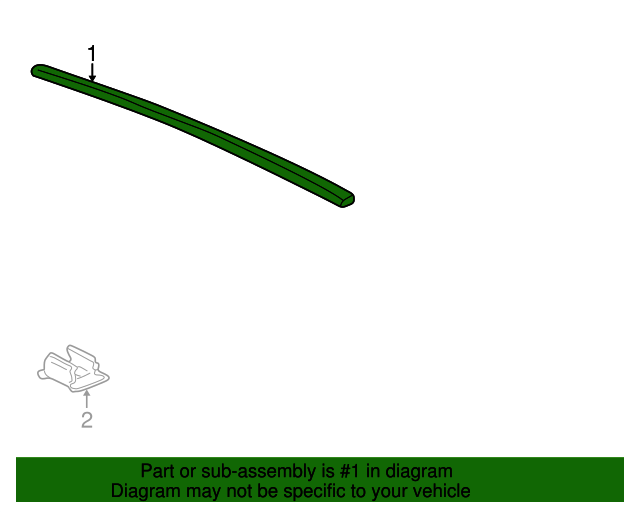 15906940 GM Passenger Side Roof Panel Joint Finish Molding GM Parts Store