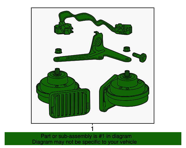 20152019 GM Dual Note Horn 84377259