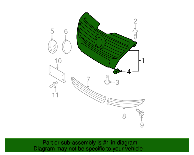 Grille 3C0-853-651-G-PWF
