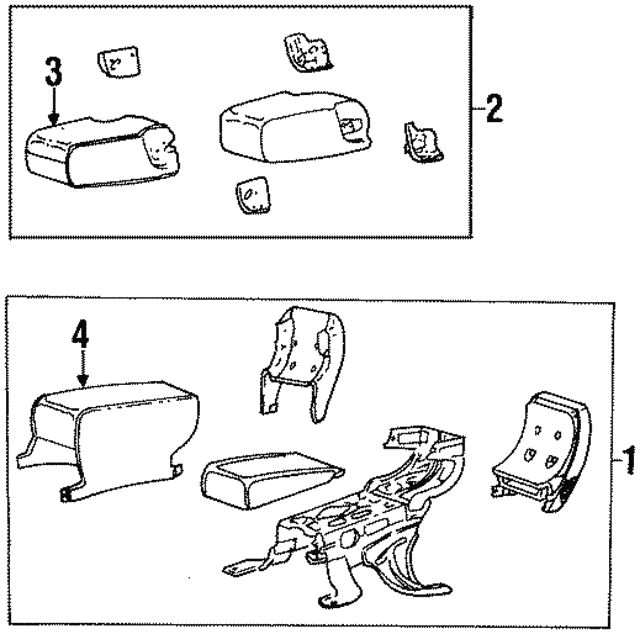 20012002 Lincoln Town Car Center Console 1W1Z54600A50GAB