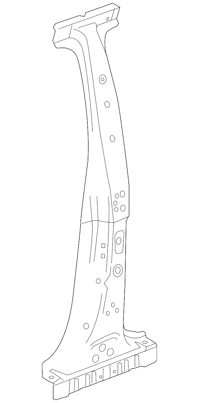 Passenger Side Center Pillar Outer Panel Reinforcement - GM (95202812)