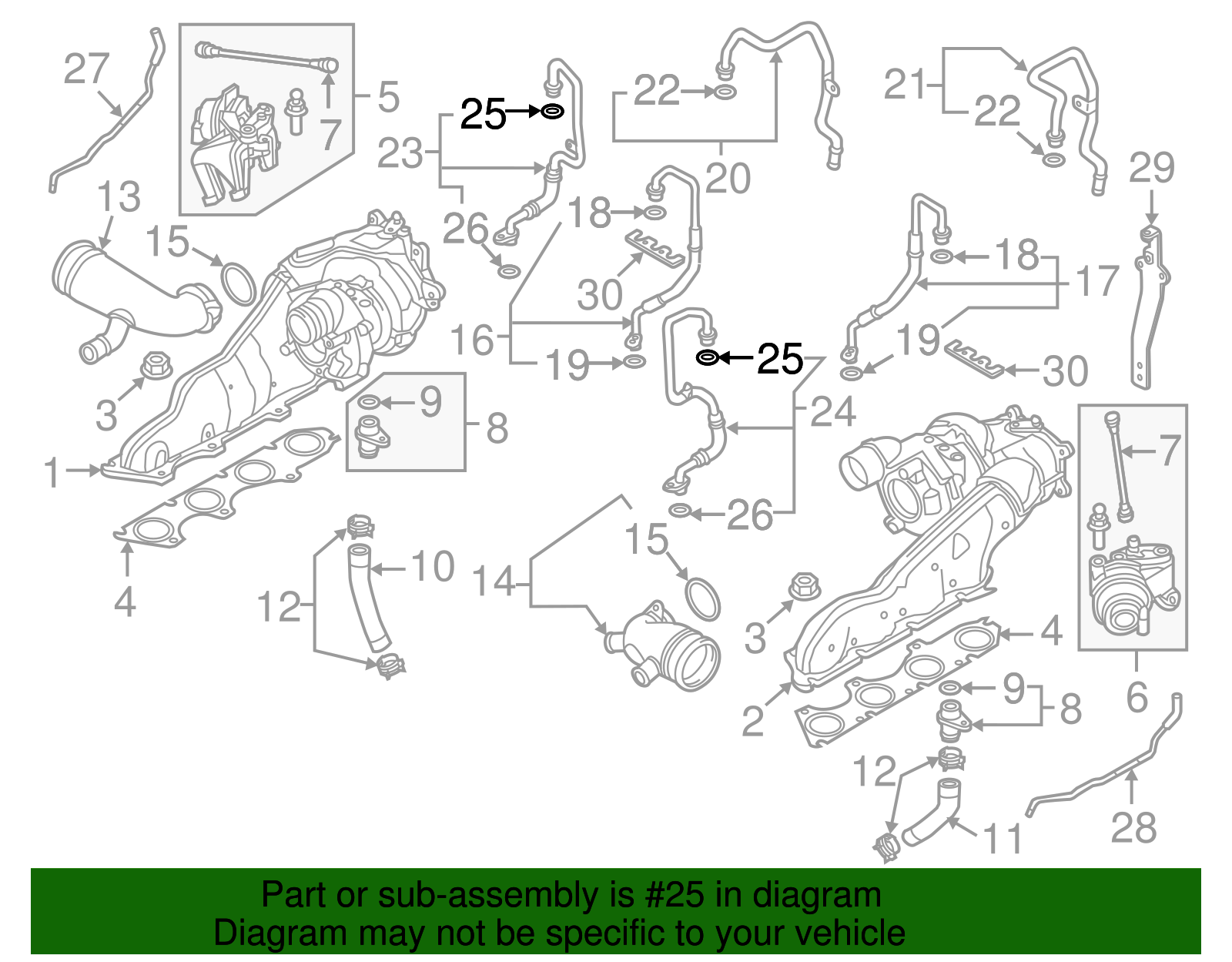 2013-2025 Audi Oil Inlet Tube O-Ring WHT-006-537 | Genuine Audi Part
