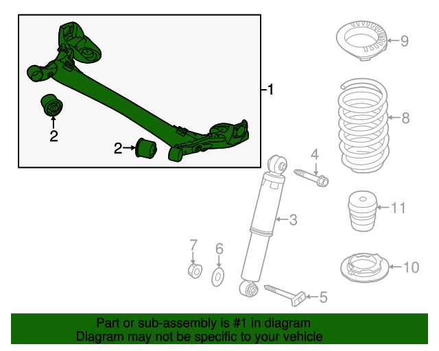 551003X100 Axle Beam 20112016 Hyundai Elantra World OEM Parts