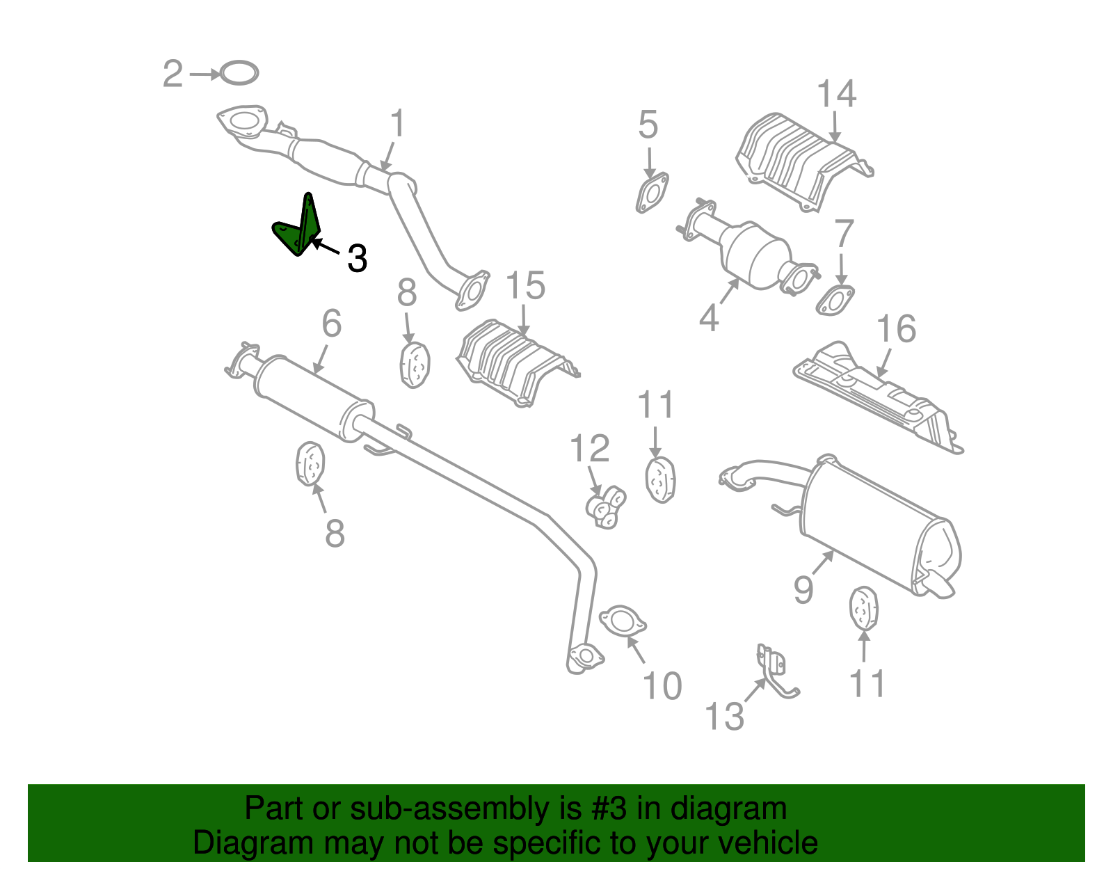Exhaust Bracket - GM (96553577)