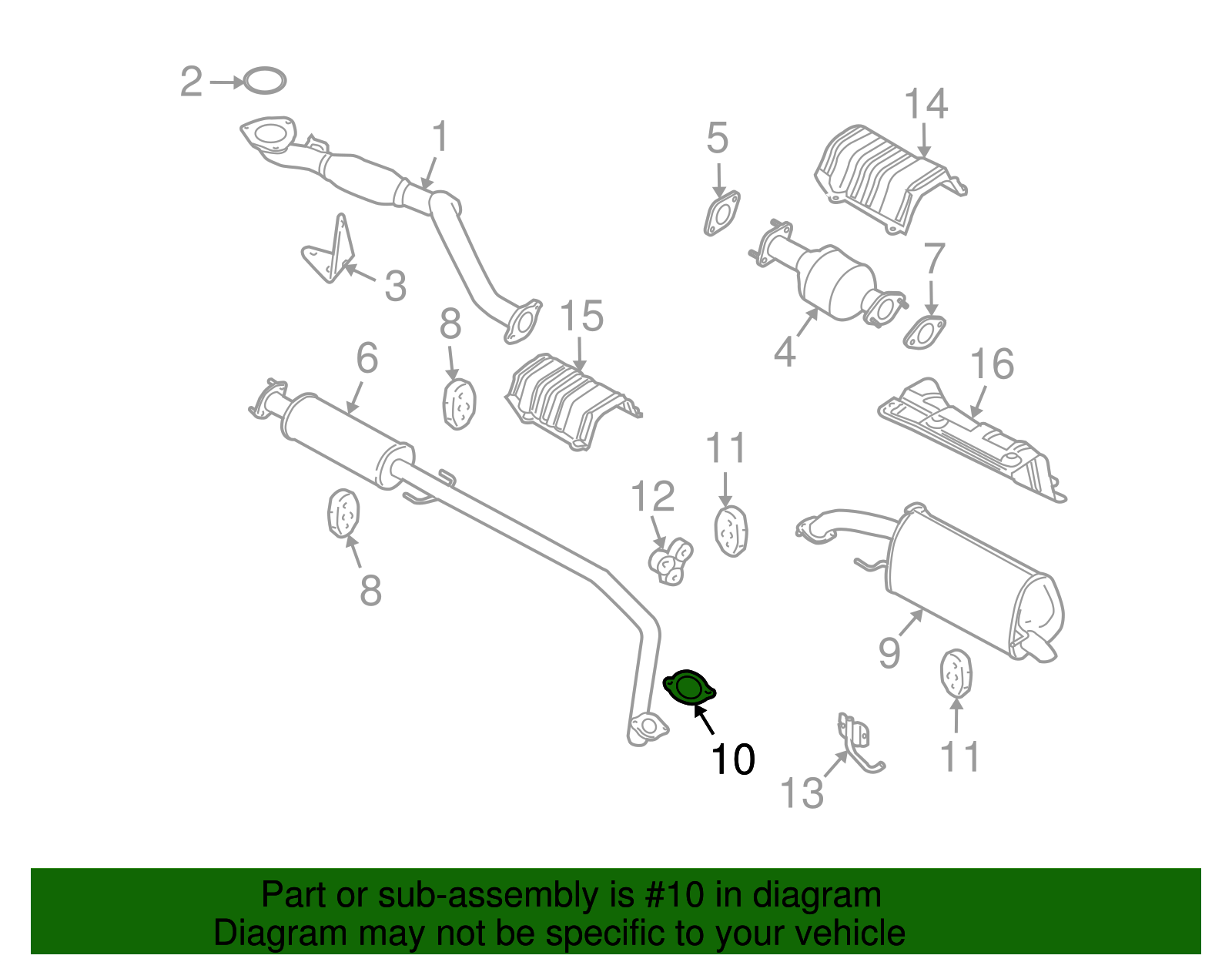 Exhaust Gasket - GM (96536925)