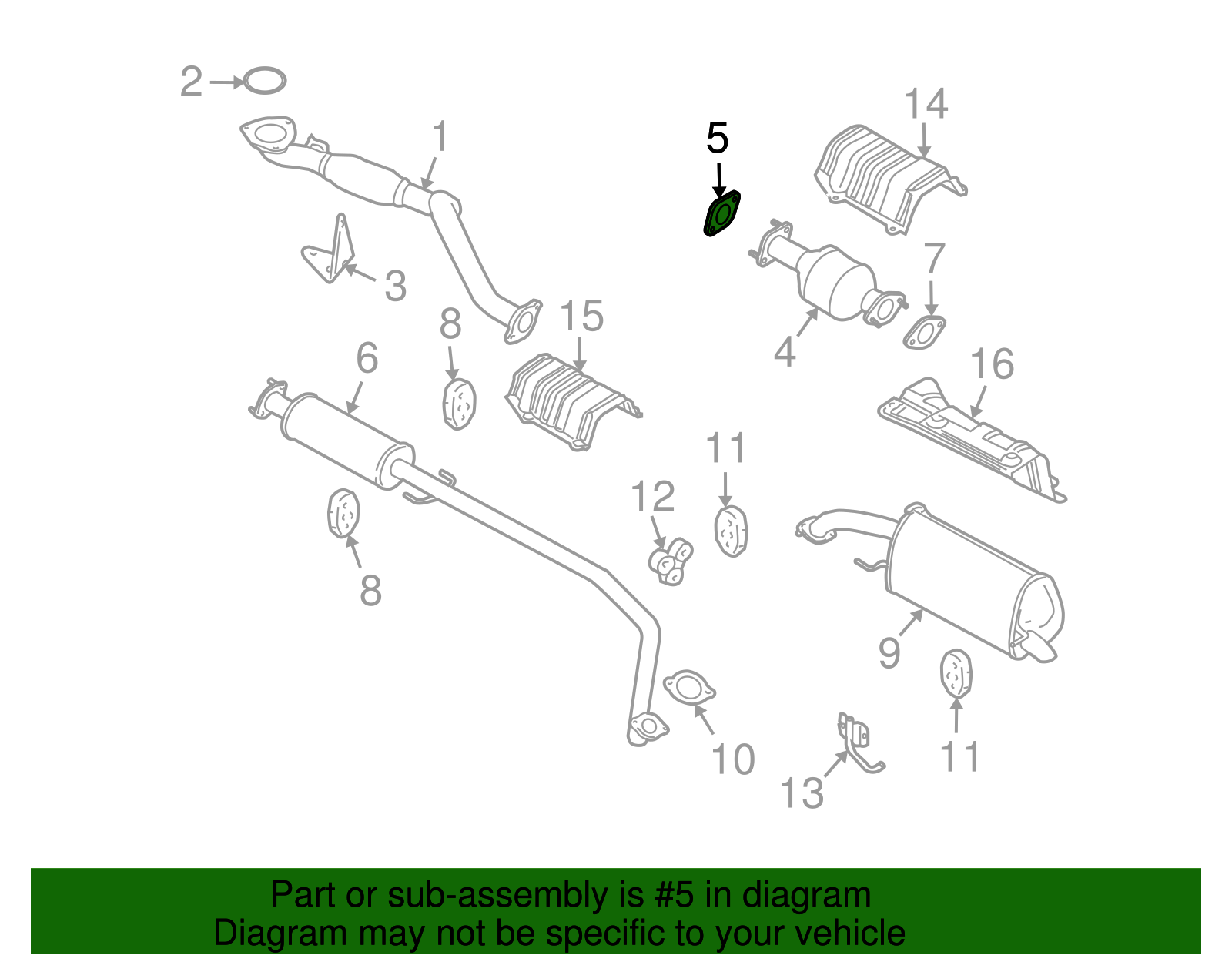 Exhaust Gasket - GM (96181581)