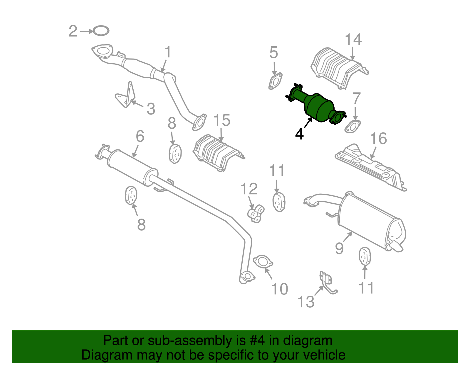 3-Way Catalytic Converter - GM (96803246)