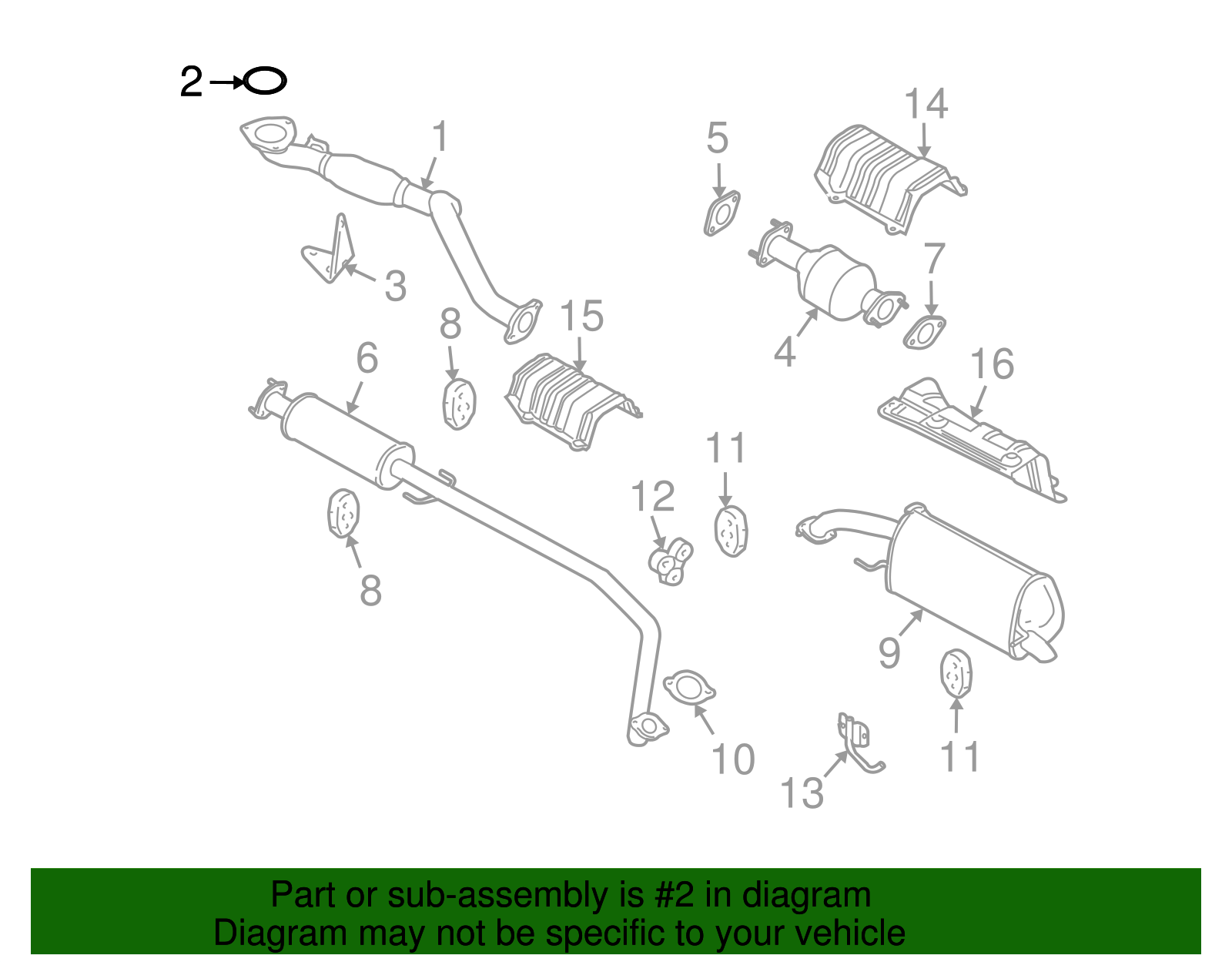 Exhaust Gasket - GM (96293025)