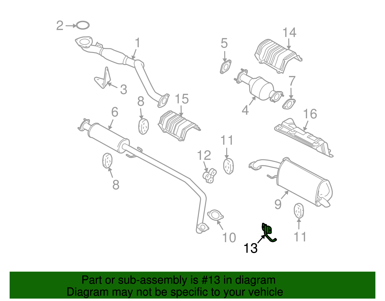 Exhaust Bracket - GM (96444772)