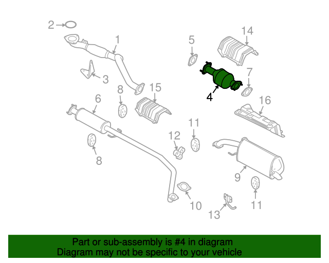 Catalytic Converter GM (96803246) NewGMParts