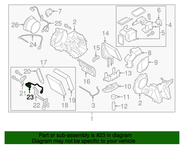 20172023 Nissan Armada Expansion Valve 922001LA0D Nissan Parts Plus