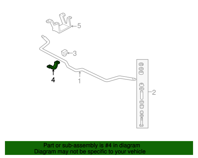 19932002 GM Front Suspension Stabilizer Shaft Insulator Clamp 10259206