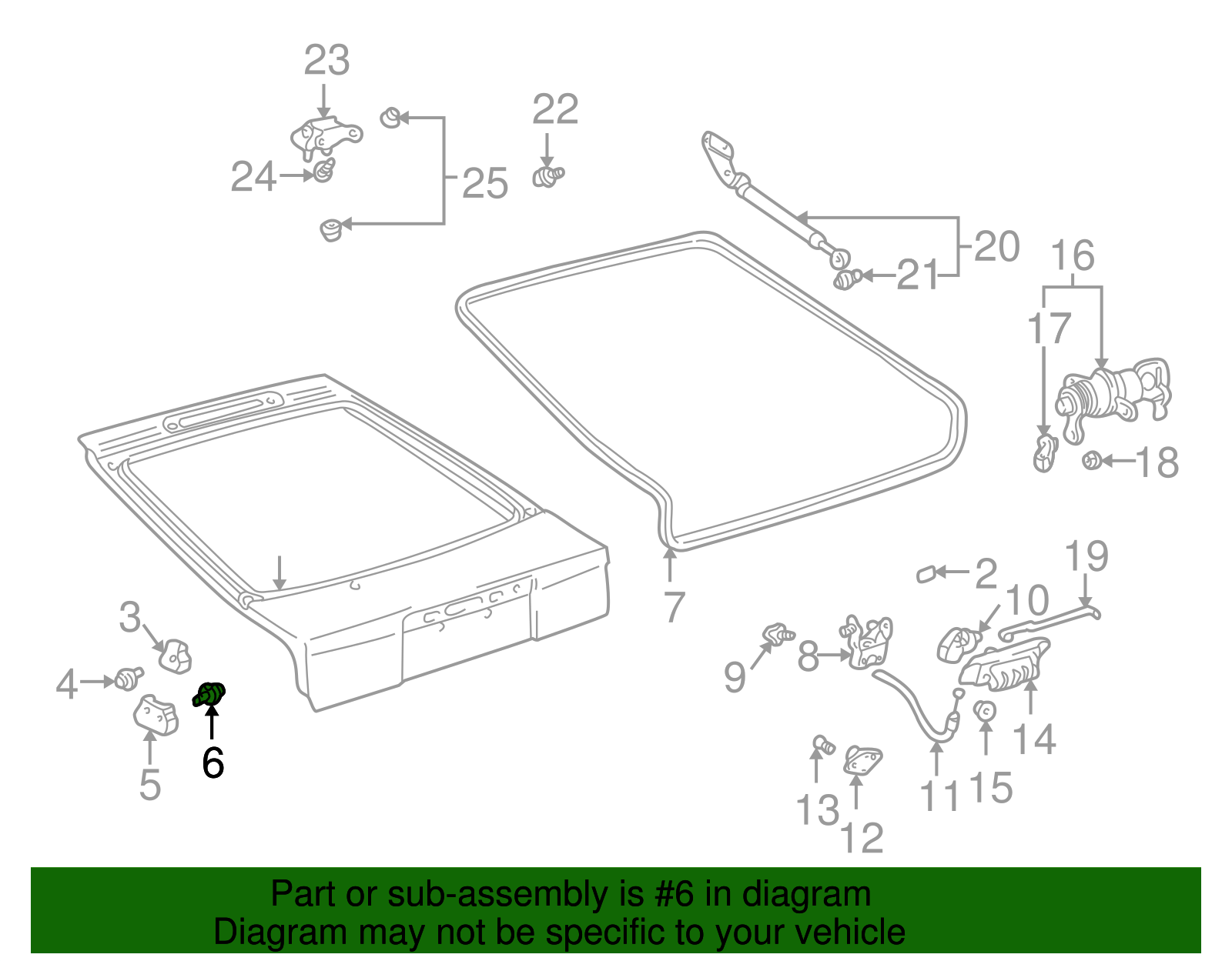 Lift Gate Screw - Scion (90159-50232)