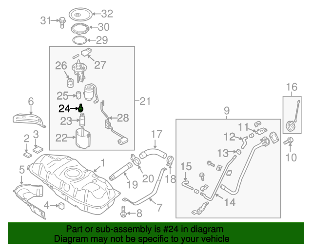 313803M500 Fuel Injection Pressure Regulator 20112021 Kia Kia.Parts Store