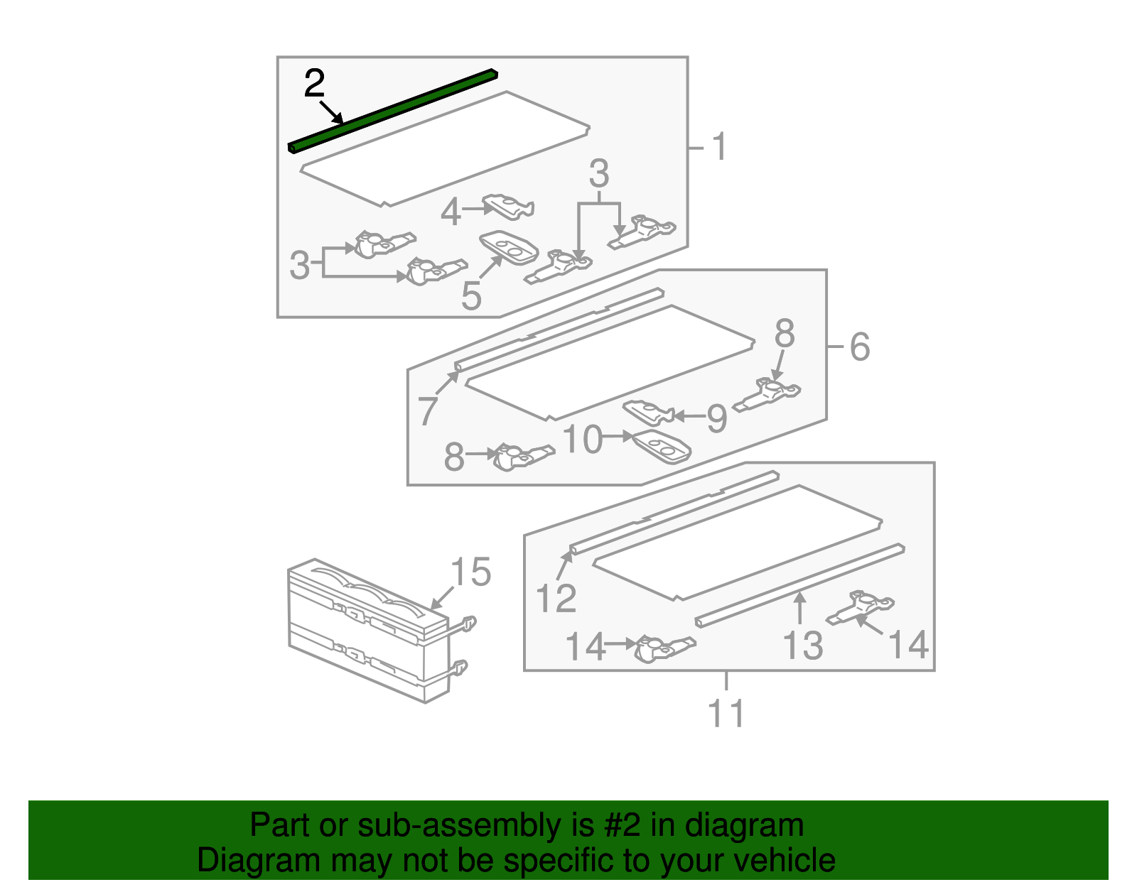 Cargo Box Front Cover Seal - GM (88944065)