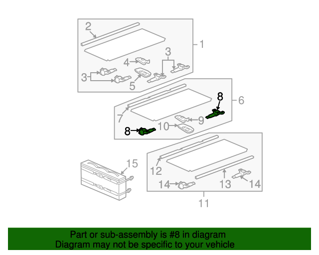 20072013 GM Latch AssemblyCargo Box Cover 20896448 GM Parts Online