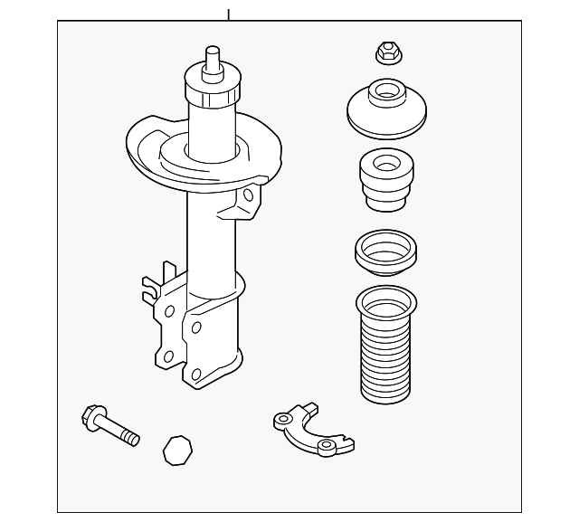 Front Driver Side Suspension Strut Assembly Kit - GM (93195924)