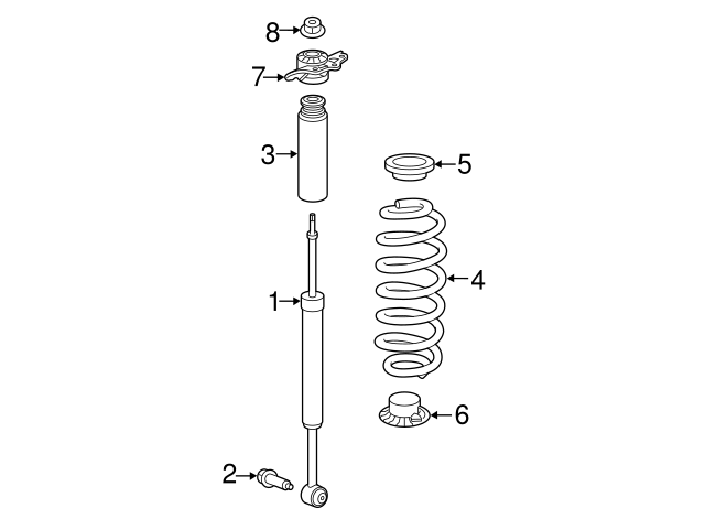 Genuine Chrysler 68224868AD Shock Absorber