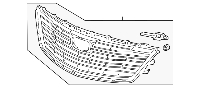 Front Upper Grille - Cadillac (84124487)