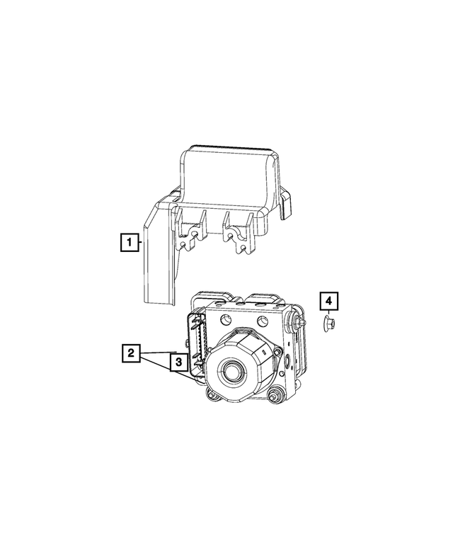 2023 Ram AntiLock Brake System Hydraulic Control Unit 68600038AA