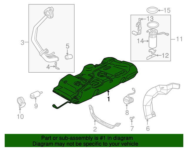 2001-2005 GM Fuel Tank 10345684 | TascaParts.com