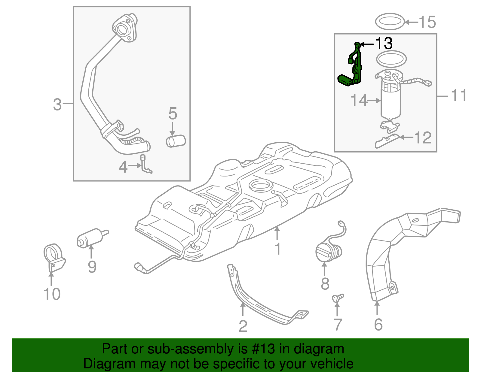 Fuel Level Sensor Kit with Seal - GM (88964335)