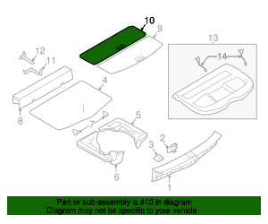 Lid - Nissan (849B9-6MA0B)