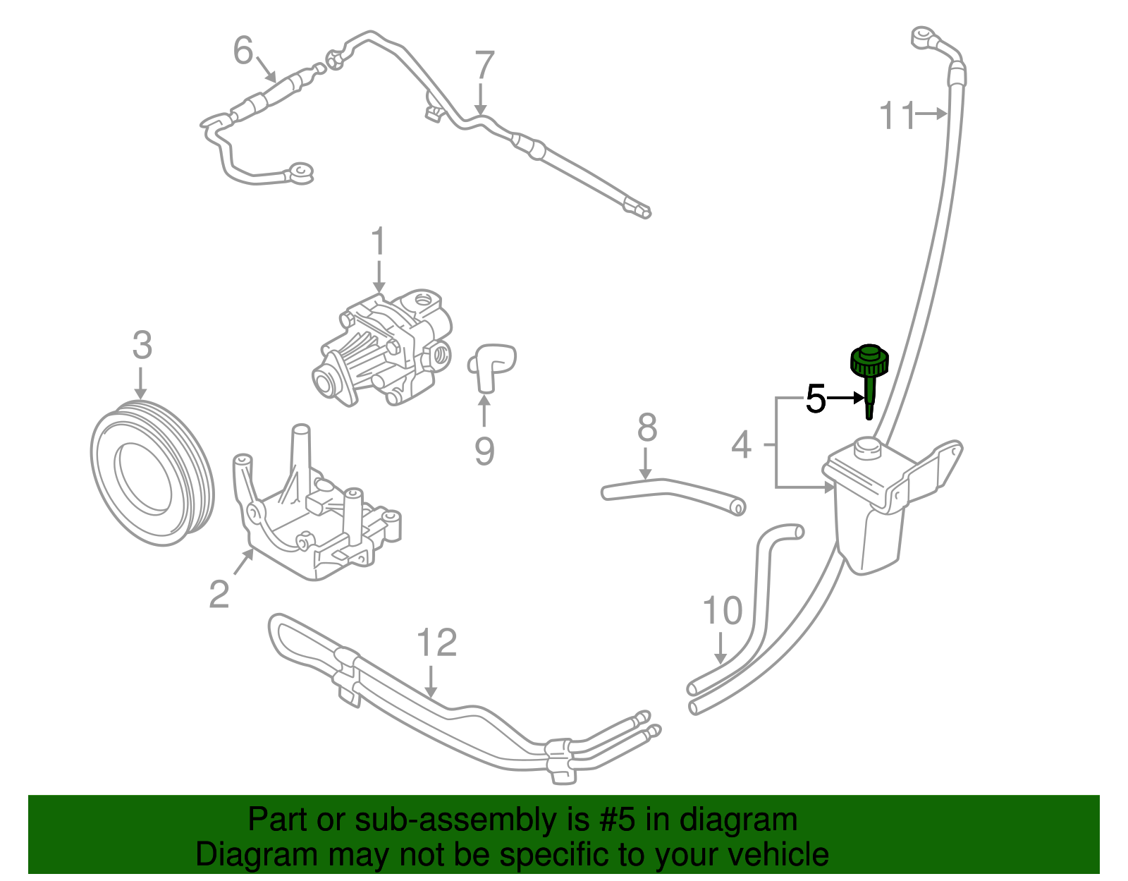 Reservoir Cap - Volkswagen (8D0-422-376-C)