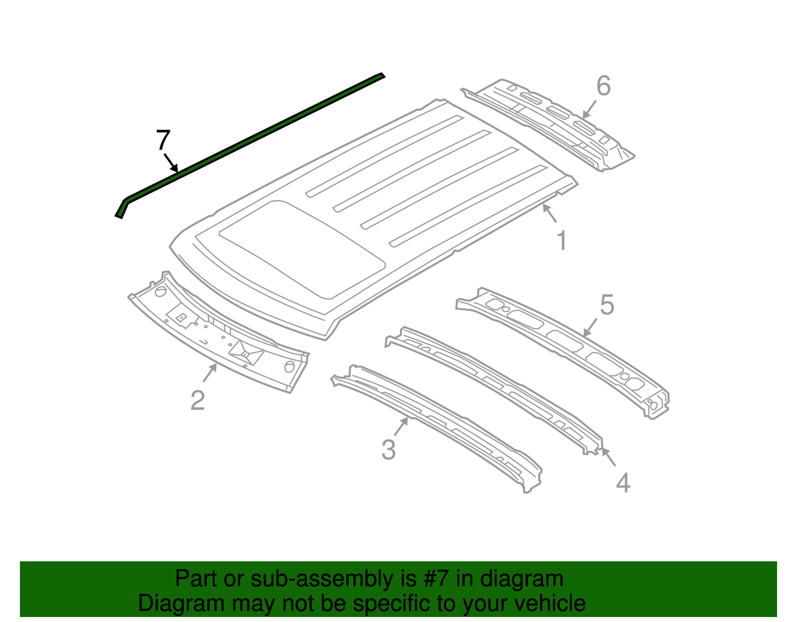 03-12 Land Rover Range Rover L322 Front Left or Right Body Weatherstrip Seal OEM main image 1