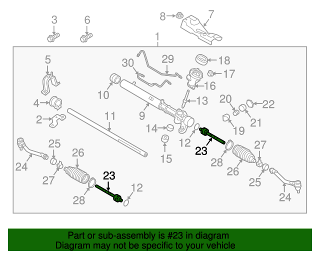 57724A9050 Inner Tie Rod 20192021 Kia Sedona Kia.Parts Store