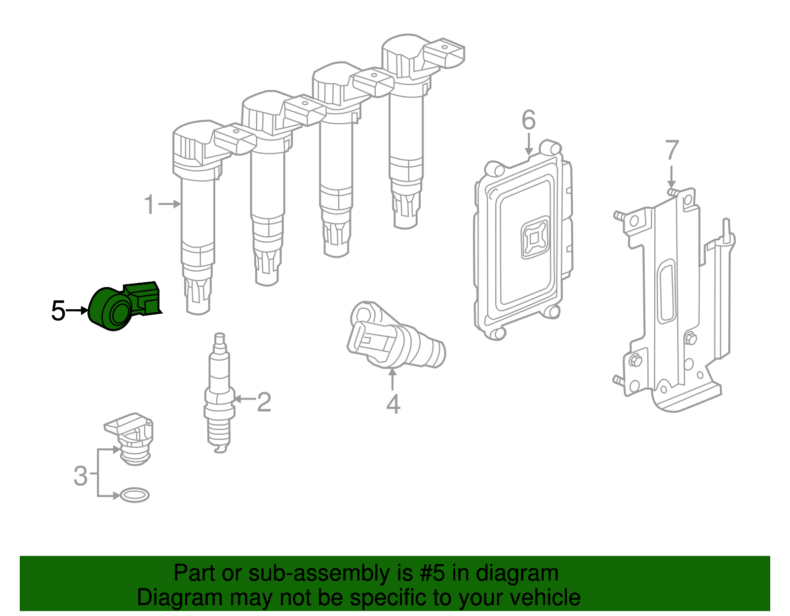 Ignition Knock (Detonation) Sensor - GM (96985767)