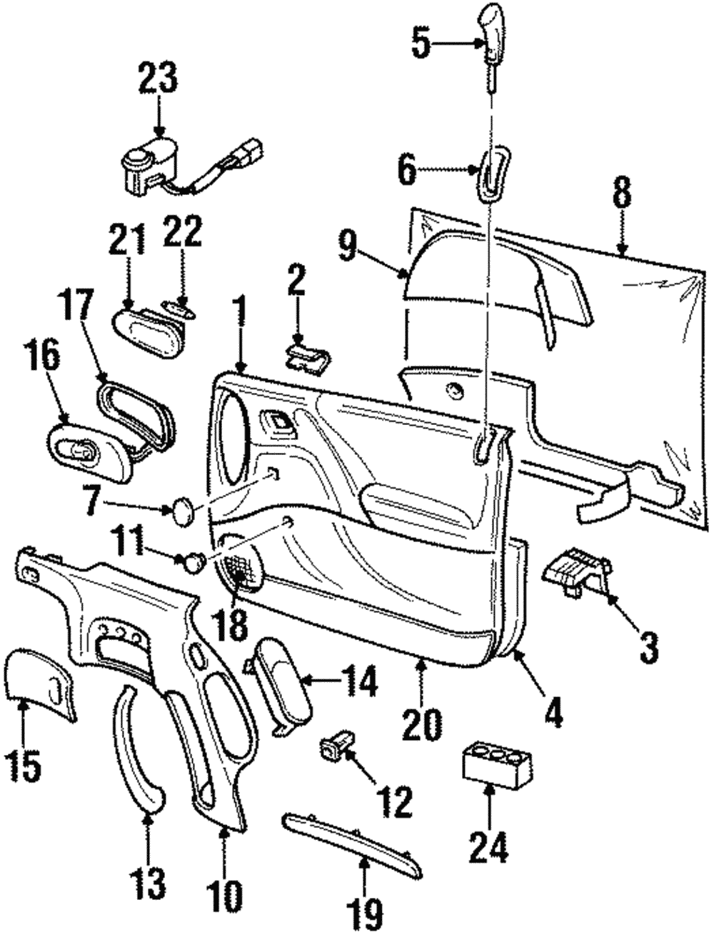 Door Window Deflector - GM (93182394)