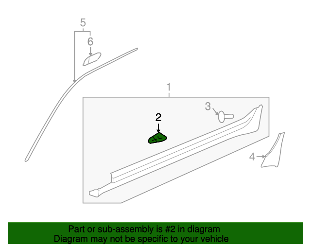 20112015 Cadillac CTS OEM NEW GM 1115 Cadillac CTS V Exterior Rocker