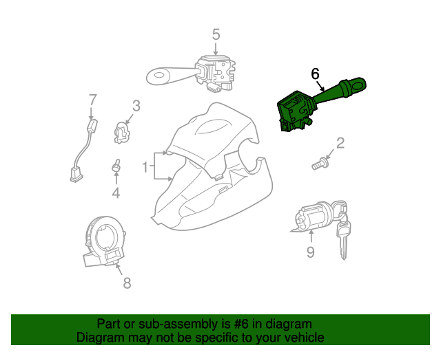 8465252220 Wiper Switch 20052006 Toyota Lithia Toyota Parts