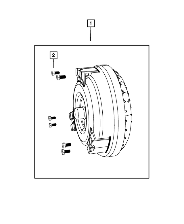 20122013 Jeep Grand Cherokee Torque Converter Kit R8149015AB Mopar