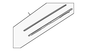 4F0-853-763-E-2ZZ - Belt Molding 2005-2011 Audi | Audi OEM Parts