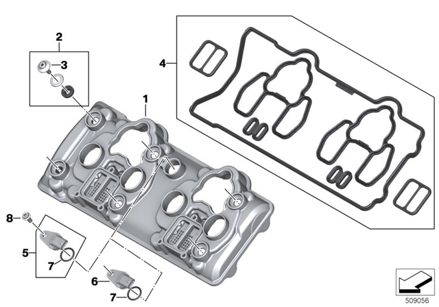 11129480983 - Seal Set For Cylinder Head Cover 2018-2024 BMW  