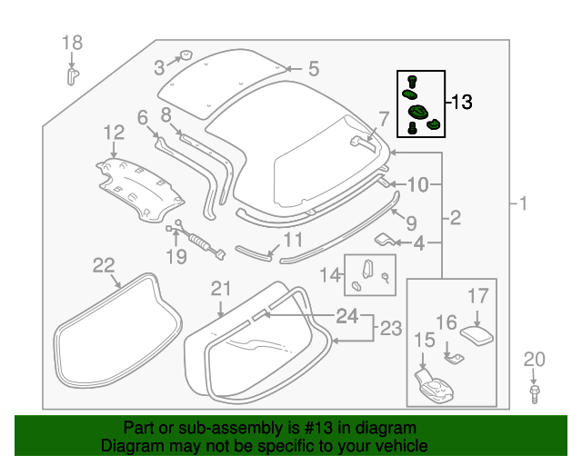 19902003 Mazda Miata Lock Assembly NA01R1310L