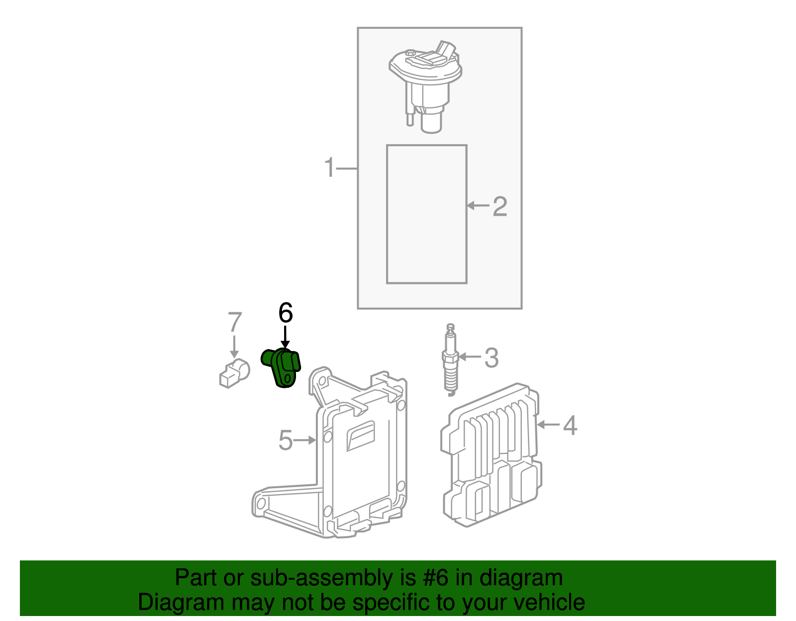 Engine Crankshaft Position Sensor - GM (12588097)