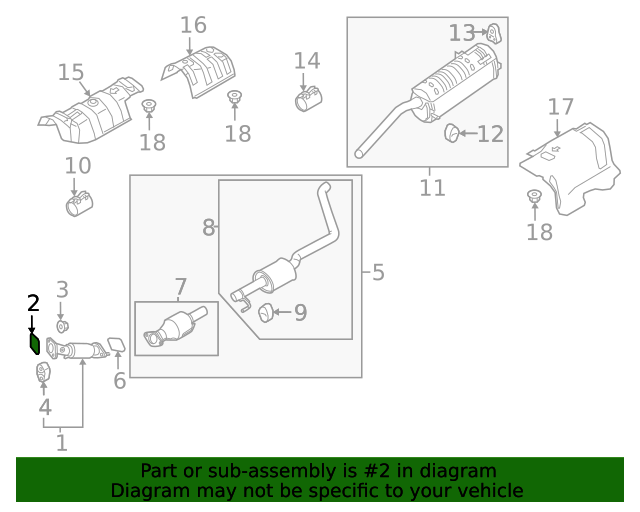 28751-1M000 - Muffler & Pipe Gasket 2011-2023 Kia | Kia.Parts Store
