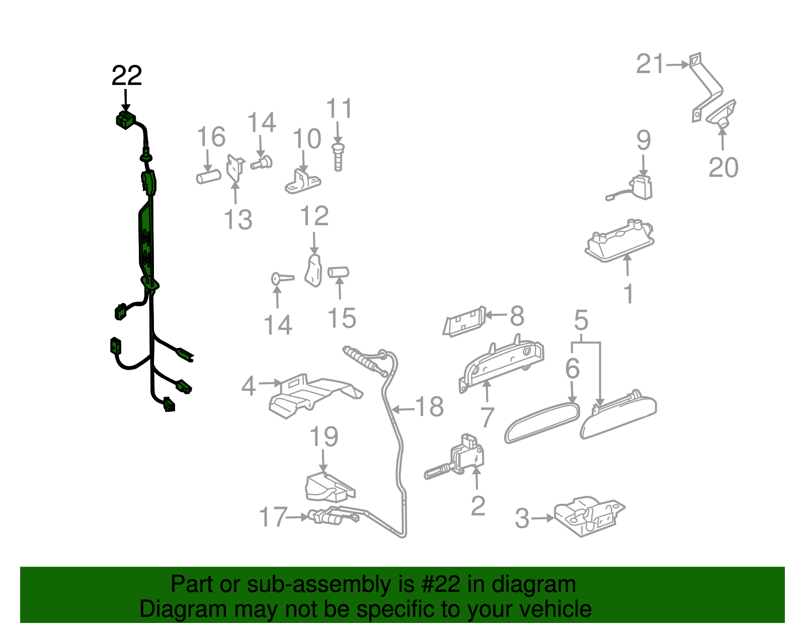Wire Harness - Volkswagen (7L6-971-148-P)